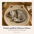 Panier-griffoir Maison Félisse — son lit et son griffoir en un seul objet