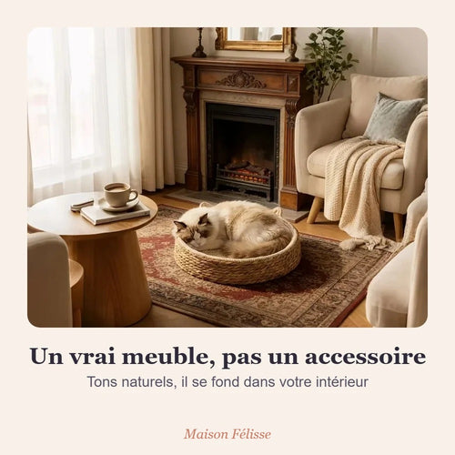 Panier-griffoir Maison Félisse — son lit et son griffoir en un seul objet